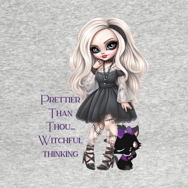 Cute Halloween Punk Girl - Halloween for Girls by PlayfulPandaDesigns